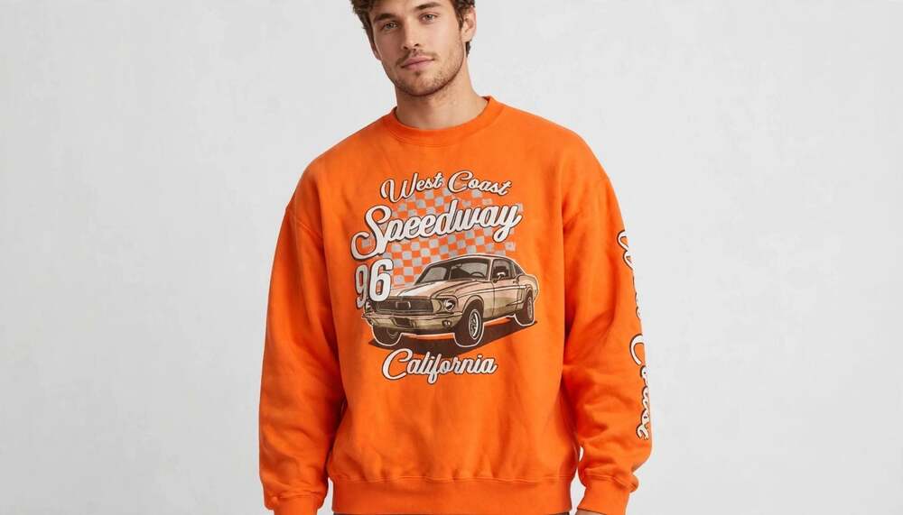 Obsessive Love WestCoast Speedway 96 California Mustang Graphic Sweatshirt large